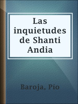 cover image of Las inquietudes de Shanti Andia